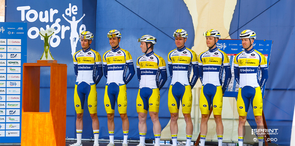 Nel 2026, il Team Flanders-Baloise ha avuto 20 corridori. Attualmente è impegnato all'Eneco Tour. Corre con bici Eddy Merckx