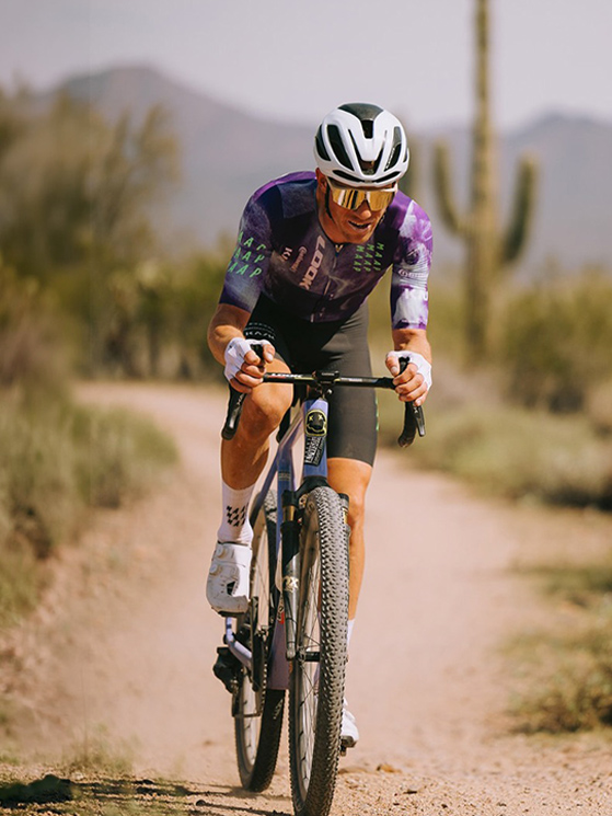 Russell Finsterwald ha utilizzato un prototipo della G85 CezalRS per vincere la Waffle Belgian Rode in Arizona a fine febbraio (foto Instagram/Ri Ganey)