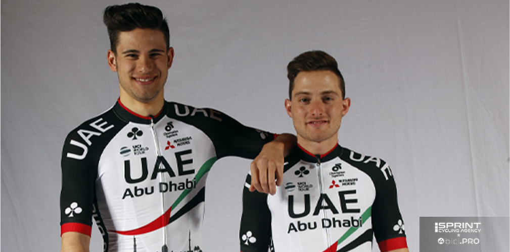 Filippo Ganna, Simone Consonni, 2017, neo professionisti alla UAE