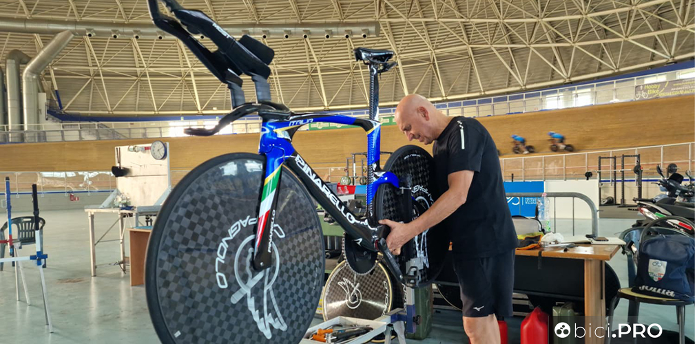 Italia, nazionale, Montichiari, meccanico, bicicletta Jonathan Milan