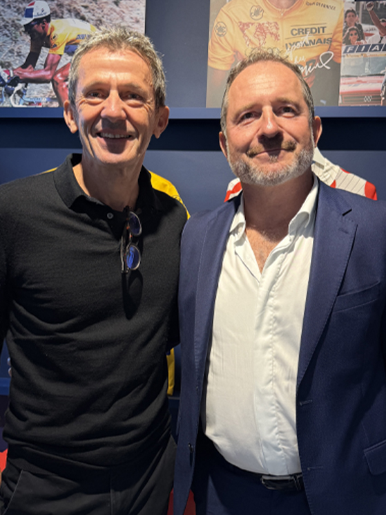 Da sinistra, CEO Yann Le Moenner, CEO di A.S.O e Alession Cremonese, Presidente MVC Group