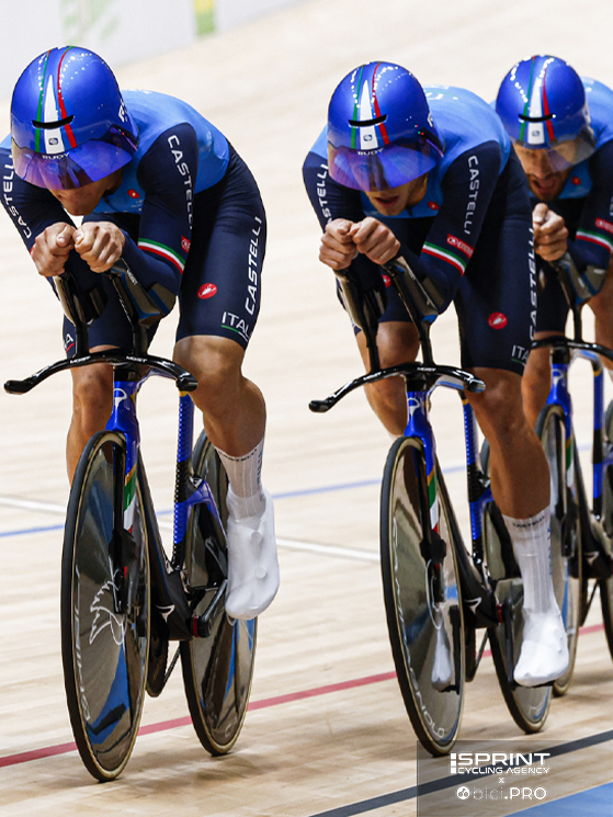 Italia, mondiali Shanghai 2026, pista, Alessio Magagnotti, Jonathan Milan e Filippo Ganna