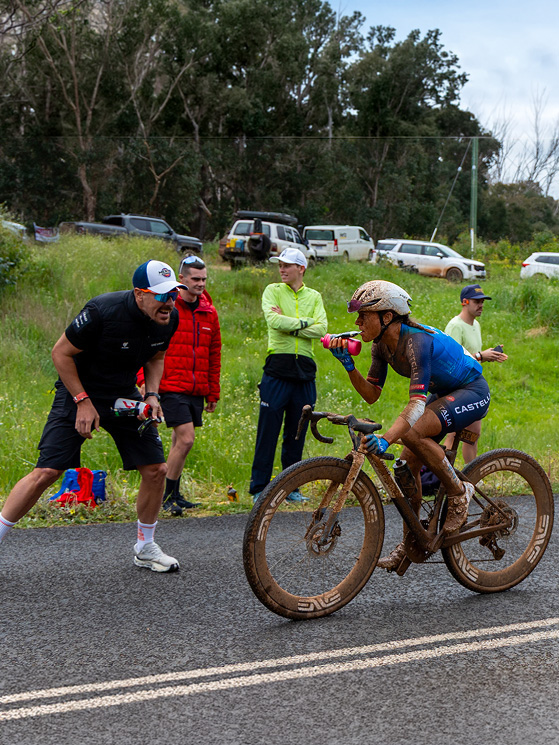 Erica Magnaldi è volata a sue spese ai mondiali gravel in Australia, assieme a Dario Giovine (foto Luca Troglia)