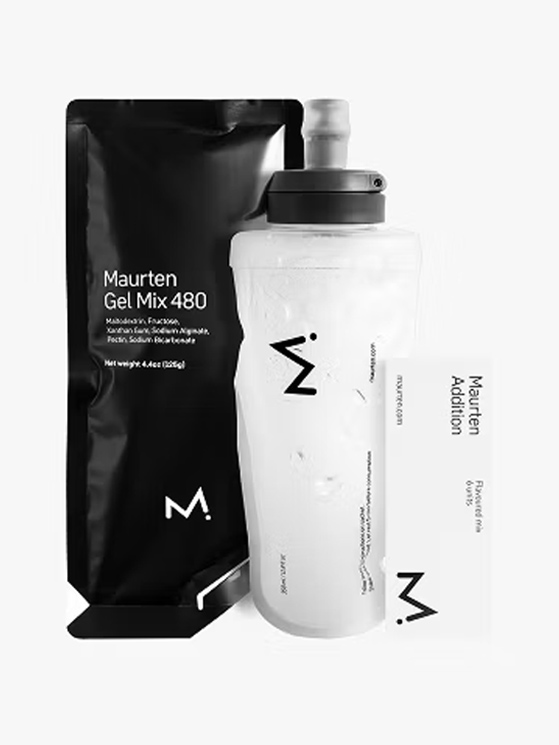 Il Maurten Gel Mix 480 contiene 120 grammi di carboidrati se diluito in 200 ml di acqua