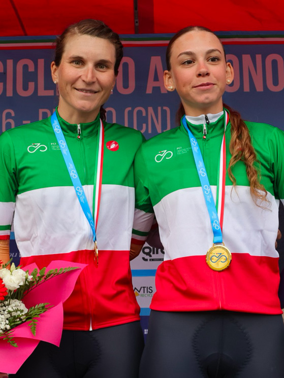 Longo Borghini e Silo, tricolori crono donne elite e U23: a causa dei tanti impegni con la nazionale, la seconda ha rischiato di non essere ammessa alla maturità (foto ExtraGiro)