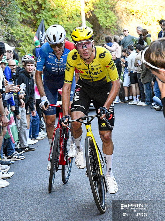 Con il 16° posto al Lombardia, PIganzoli è stato il migliore della Visma-Lease a Bike, che ha puntato forte sull'attacco di Jorgenson con Simmons e McNulty, poi finito male