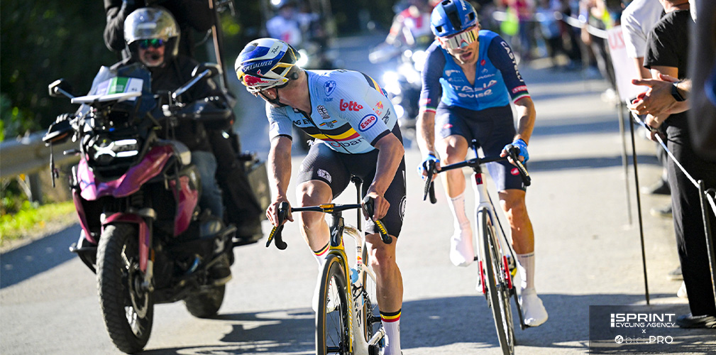 Evenepoel si volta, Ciccone è già lì: l'azzurro non si è perso neppure una mossa del belga