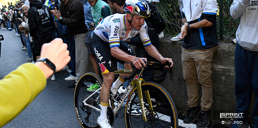 Evenepoel si è staccato sul Civiglio, ma non ha mollato, chiudendo al quarto posto