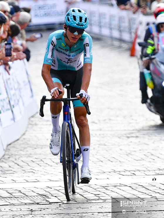 Filippo Turconi, 15° al traguardo di Bassano del Grappa, è stato il primo corridore di Reverberi alla Veneto Classic